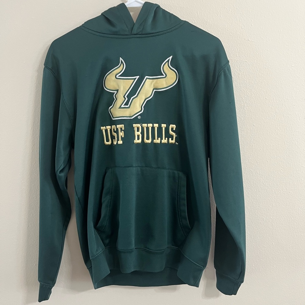 Colosseum Green USF Bulls Hoodie